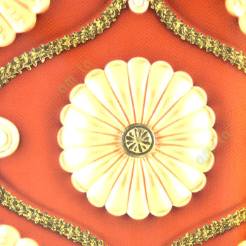 Brown beige grey gold damask flower floral self texture trandy rope lines brown base 3D wallpaper