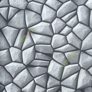 Black and brown color natural stone finished geometric shapes stone claddings fine texture surface 3D home decor wallpaper