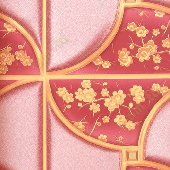 Maroon purple brown color abstract design beautiful small flowers self texture vertical and horizontal pipe lines floral sharp spine design 3D home decor wallpaper