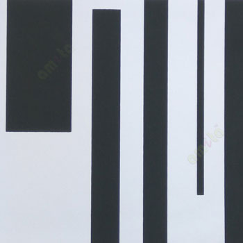 Black and white color vertical bold abstract lines digital lines roller blind