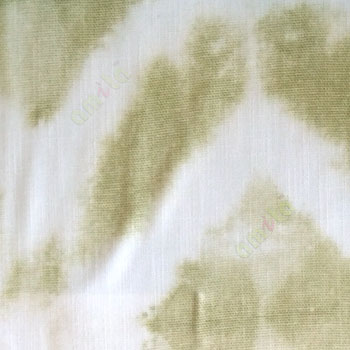 Traditional green white yellow color square shaped geometric designs texture finished cotton fabric main curtain