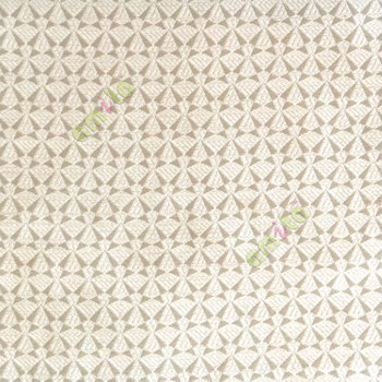 Beige cream color geometric small patterns traditional looks satellite butterfly digital embroidery main curtain