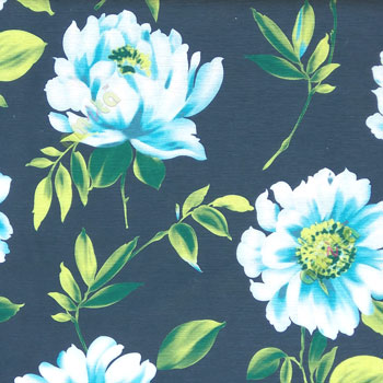 Blue white green color beautiful natural rose with long leaf spine daisy flower with long stem and flower velvet finished poly fabric main curtain