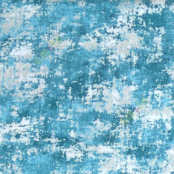 Blue brown white color texture finished watercolor print color splashes velvet background poly fabric main curtain