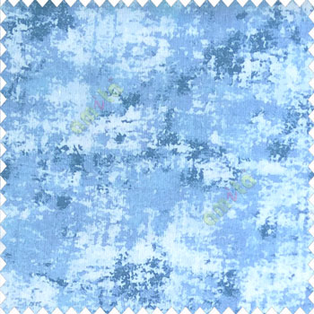 Blue grey color texture finished watercolor print color splashes velvet background poly fabric main curtain