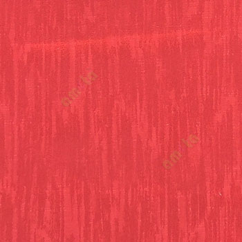 Bright red color vertical texture lines embroidery scratches shiny poly fabric main curtain