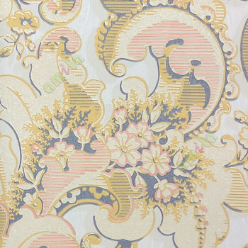 Gold grey cream orange color traditional embossed carved patterns flower leaf traditional designs floral seeds swirl horizontal stripes texture home décor wallpaper