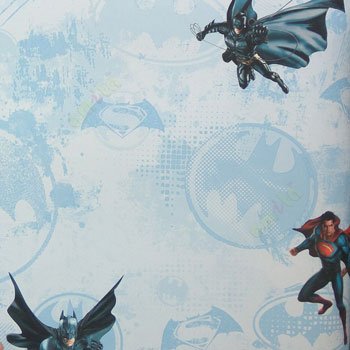 Blue red white yellow color kids designs fighting heros natman superman batman mask chains texture surface home décor wallpaper