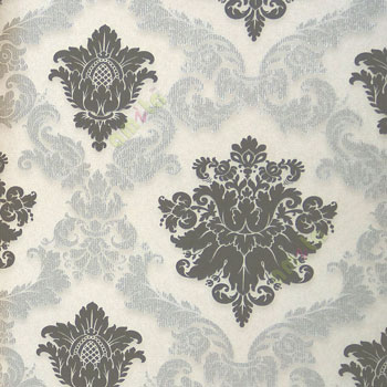 Black white grey color traditional big size damask pattern embossed designs fabric types background small texture gradients home décor wallpaper