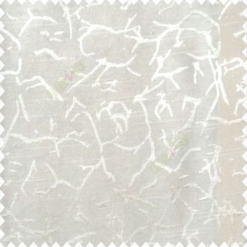 Beige color traditional texture finished branches scratches lines polyester main curtain