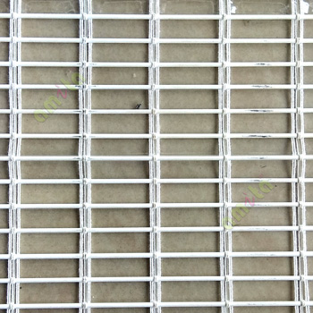 Pure white color horizontal stripes transparent flat scale and cylinder stick with vertical thread stripes rollup mechanism PVC Blinds