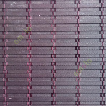 Dark brown color horizontal stripes flat scale vertical thread stripes with overlapping design rollup mechanism PVC Blinds
