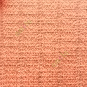 Orange color vertical stripes texture finished surface thick material vertical blind