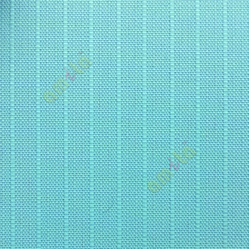 Aqua blue color vertical stripes texture finished surface thick material vertical blind