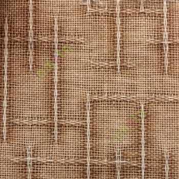 Dark brown beige color vertical and horizontal crossing embossed lines texture finished vertical blind