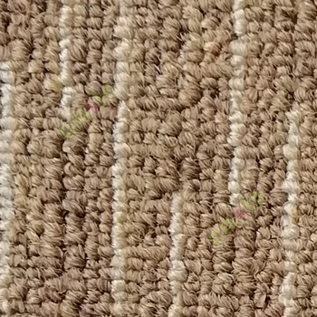 Brown cream color texture finished surface soft feel heavy duty material for residential with vertical lines floor carpet