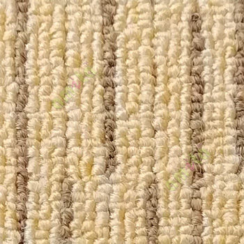 Brown gold color texture finished surface soft feel heavy duty material for residential with vertical lines floor carpet