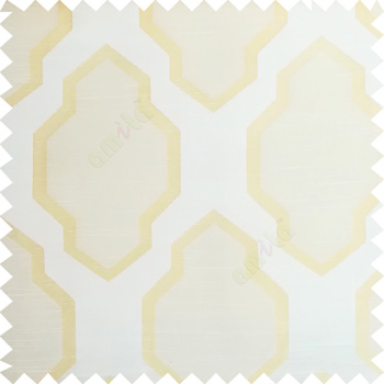 Beige color traditional pattern horizontal lines ogee design polyester main curtain fabric