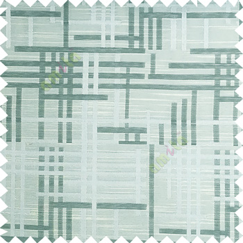 Light blue beige color vertical and horizontal crossing lines abstract pattern puzzle lines texture finished polyester main curtain fabric