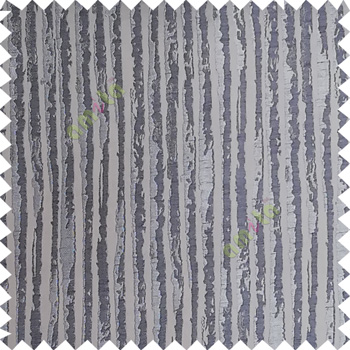 Grey color vertical stripes texture finished lines water drops flowing polyester main curtain fabric