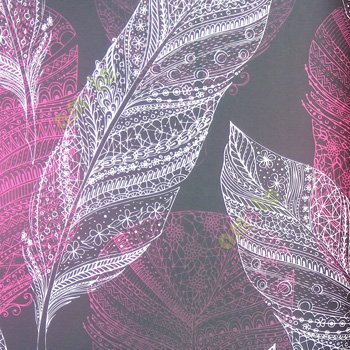 Brown purple white pink color beautiful natural quill pen traditional pattern soft feather ancient times pen flower circles swirls home décor wallpaper