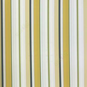 Yellow green white black color bold vertical stripes straight lines busy pattern colourful designs beautiful finished home décor wallpaper
