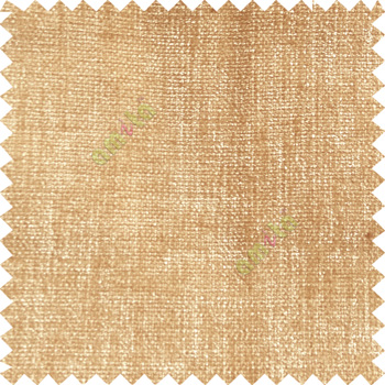 Tawny brown color solid plain texture gradient finished chenille velvet soft touch sofa fabric