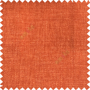 Orange color solid plain texture gradient finished chenille velvet soft touch sofa fabric