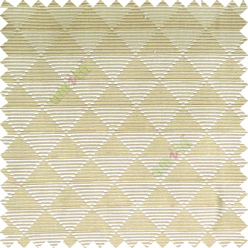 Beige color geometric triangle shapes horizontal lines texture finished dice slant crossing stripes polyester main curtain