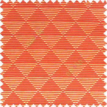 Maroon gold color geometric triangle shapes horizontal lines texture finished dice slant crossing stripes polyester main curtain