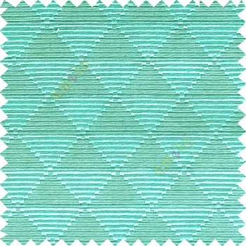Aqua blue grey color geometric triangle shapes horizontal lines texture finished dice slant crossing stripes polyester main curtain
