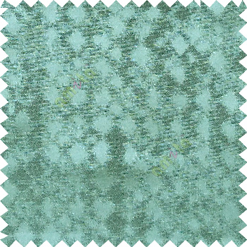 Blue color solid texture finished surface texture gradients geometric dice shapes polyester main curtain