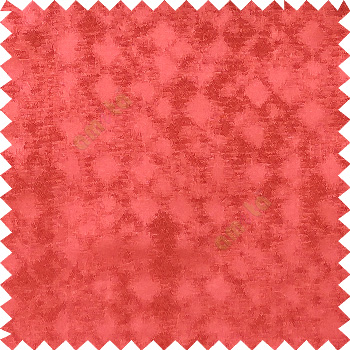 Red color solid texture finished surface texture gradients geometric dice shapes polyester main curtain