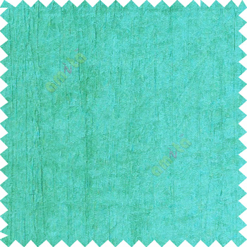 Aqua blue color vertical texture lines crushed pattern embossed texture polyester background horizontal stripes curtain fabric