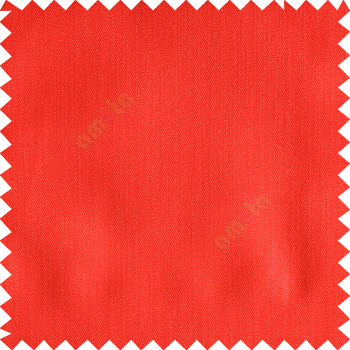Red color solid texture finished designless polyester background horizontal lines cotton look main curtain