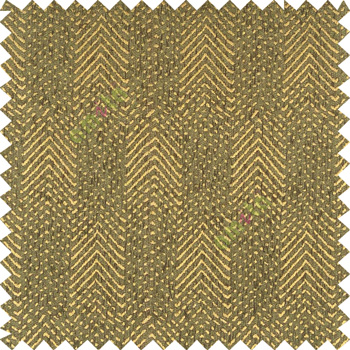 Green gold color complete texture zigzag vertical lines small carved dots chenille background sofa fabric