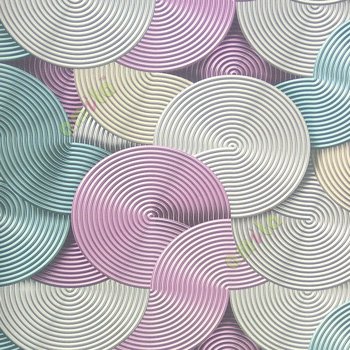 Pink white grey purple color abstract design line layer circles embossed patterns texture surface home décor wallpaper