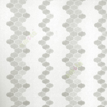 Cream color traditional complete small zigzag ogee patterns texture surface vertical home décor wallpaper