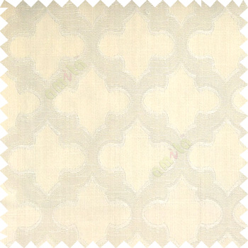 Beige color traditional moroccan pattern texture borders on design polyester background main curtain