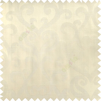 Beige color traditional big simple damask patterns vertical thin stripes texture base fabric polyester main curtain