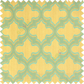 Blue orange grey color traditional Moroccan pattern texture borders on design polyester background main curtain