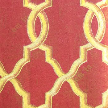 Maroon gold brown color traditional texture finished Moroccan pattern bold designs home décor wallpaper