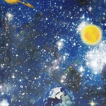 Blue white purple color natural designs universe stars sun earth saturn planets kids patterns small dots texture home décor wallpaper