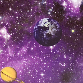 Purple yellow white green black color natural designs universe stars sun earth saturn planets kids patterns small dots texture home décor wallpaper