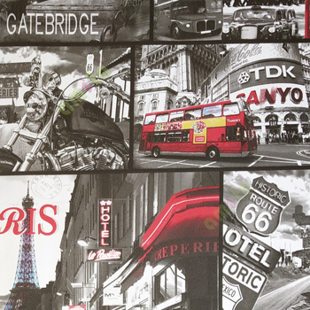 Red black white blue purple color vintage car restaurant café metal chains chairs tables hotel big buildings double décor bus po heavy bikes kids home décor wallpaper