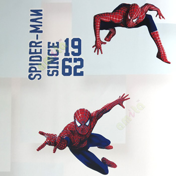 Red black grey white color spiderman since 1962 square shapes color combination texture finished background kids home décor wallpaper