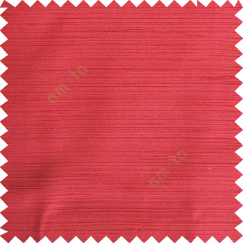 Red color horizontal thin stripes texture finished background polyester base fabric main curtain
