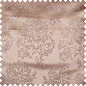 Grey color beautiful rose flower texture finished designs shiny polyester base background leaves flower buds elegant look main curtain