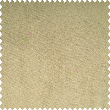 Tortilla brown color complete plain velvet finished soft touch surface polyester base sofa fabric