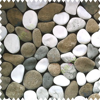 Brown white grey color natural stones texture finished beautiful finished polyester fabric main curtain